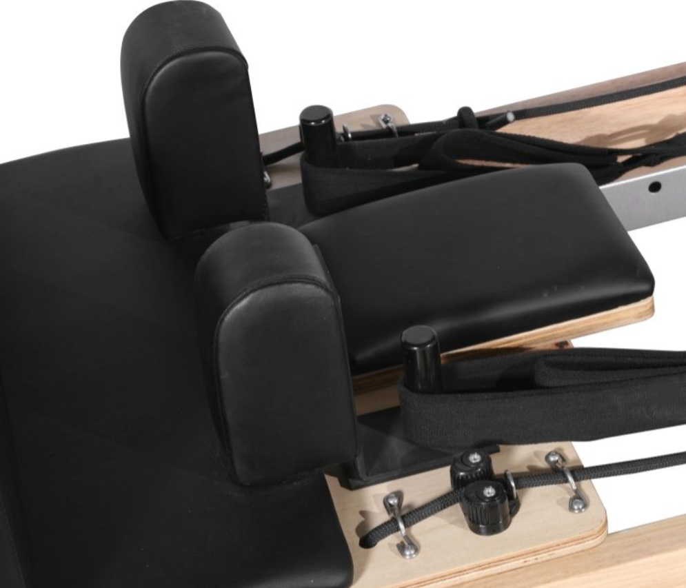Deluxe Oak Wood Pilates Reformer with Half Trapeze
